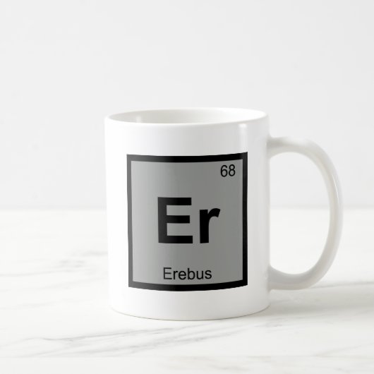 Mug Er - Erebus Symbole de tableau périodique de la ch (Droite)
