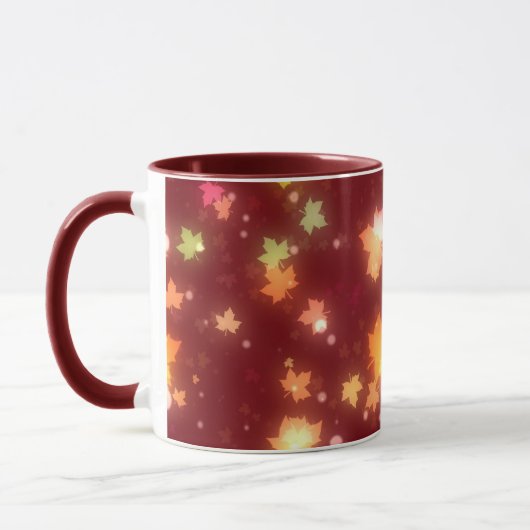Mug Érable automne coloré feuille automne (Gauche)
