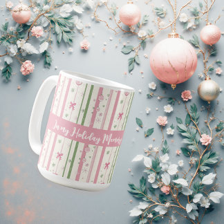 Mug Ère des Fêtes Coquette Rose Personnalisée