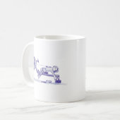 Mug Ergomètre esquissé (Devant gauche)