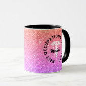 Mug ergothérapeute Médicale Rainbow Monogram (Devant droit)
