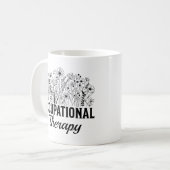 Mug Ergothérapie Fleur Ergothérapie OT (Devant gauche)