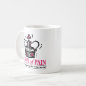 Mug Ergothérapiste - reine de douleur (Devant gauche)