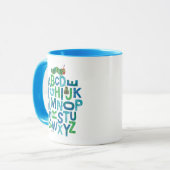 Mug Eric Carle | Alphabet Motif de lettres Caterpillar (Devant gauche)
