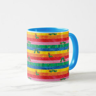 Mug Eric Carle   Caterpillar Rainbow Stripe Motif