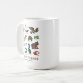 Mug Eric Carle | Les amis de la forêt heureux ensemble (Devant gauche)