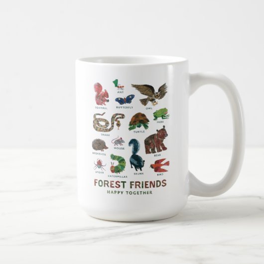 Mug Eric Carle | Les amis de la forêt heureux ensemble (Droite)