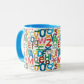 Mug Eric Carle | Lettres Motifs alphabétiques (Devant gauche)