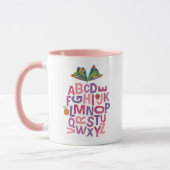Mug Eric Carle | Motif de papillon alphabet (Gauche)