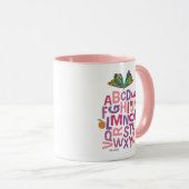 Mug Eric Carle | Motif de papillon alphabet (Devant droit)