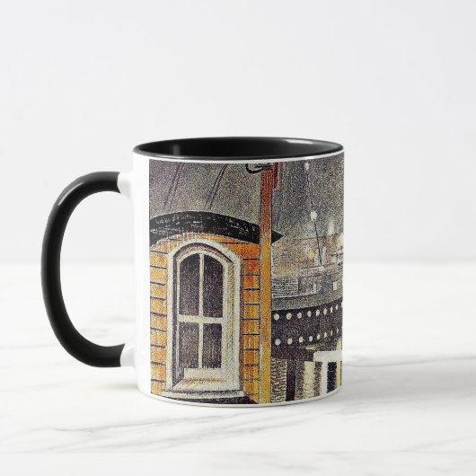 Mug Eric Ravilious Art, S.S. Brighton Quitter Newhaven (Gauche)
