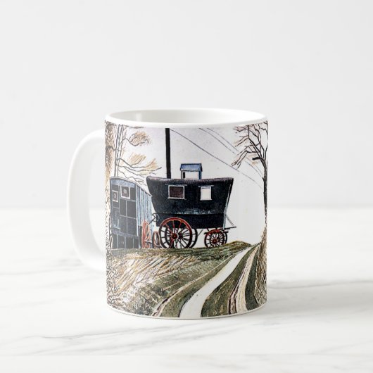Mug Eric Ravilious - Caravanes, (Devant gauche)