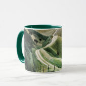 Mug Eric Ravilious - Chalk Paths, célèbre oeuvre d'art (Devant gauche)