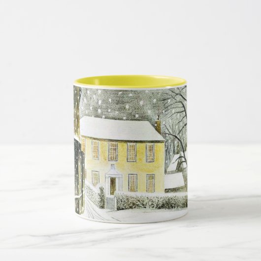 Mug Eric Ravilious - chemin Hallstead en neige, (Centre)