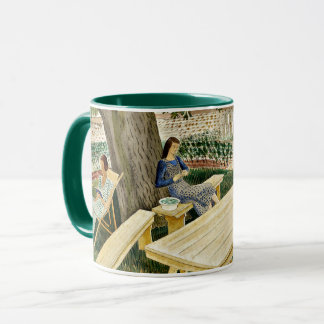 Mug Eric Ravilious - Deux femmes dans un jardin,