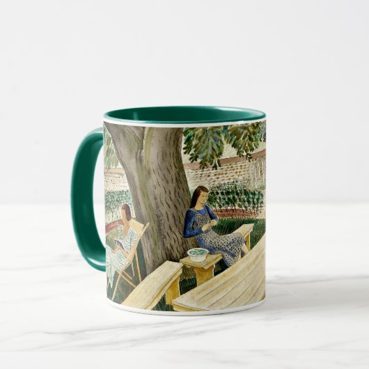 Mug Eric Ravilious - Deux femmes dans un jardin, (Devant gauche)