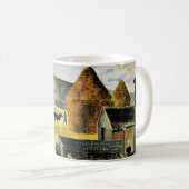 Mug Eric Ravilious - Furlongs, peinture célèbre, (Devant droit)