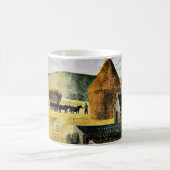 Mug Eric Ravilious - Furlongs, peinture célèbre, (Centre)