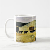 Mug Eric Ravilious - Furlongs, peinture célèbre, (Gauche)