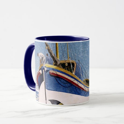 Mug Eric Ravilious - Lifeboat, (Devant gauche)