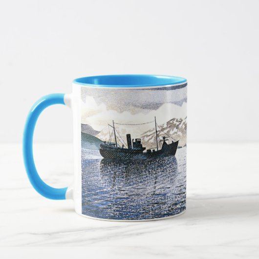 Mug Eric Ravilious - Norvège, réalisme magique, (Gauche)