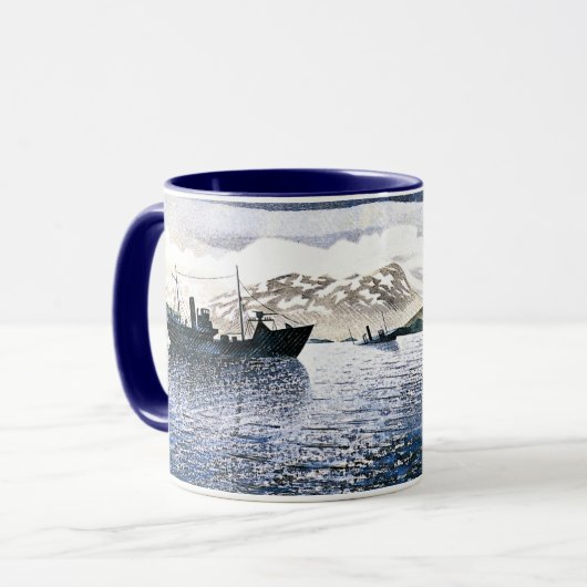 Mug Eric Ravilious - Norvège, réalisme magique, (Devant gauche)