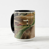 Mug Eric Ravilious—Paysage du Wiltshire, (Devant gauche)
