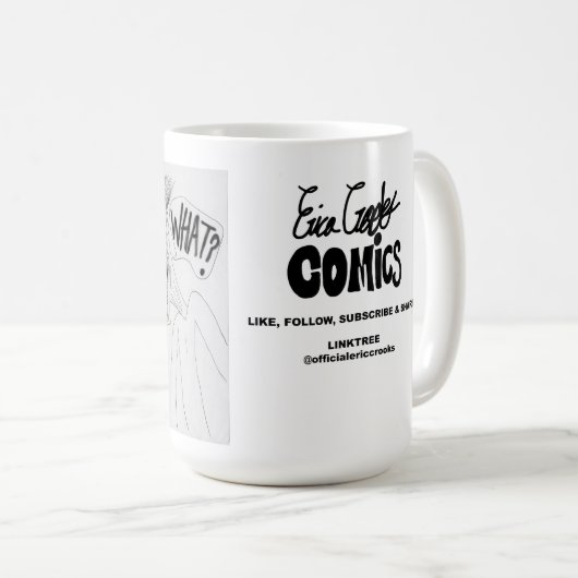 Mug Erica Crooks Comics : Game Show scam (Devant droit)