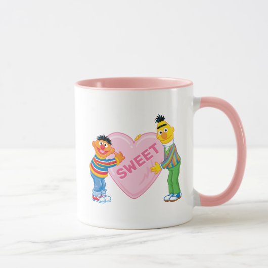 Mug Ernie & Bert Big Valentine's Heart (Droite)