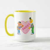 Mug Ernie & Bert Grand Cœur de la Saint-Valentin (Gauche)