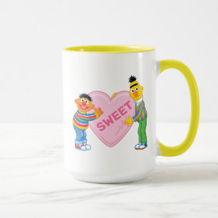 Mug Ernie & Bert Grand Cœur de la Saint-Valentin