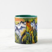 Mug Ernst Kirchner - Berggipfel, célèbre peinture, (Centre)