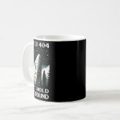 Mug Erreur 404 – Conception de pixel d'escalade de pri (Devant gauche)