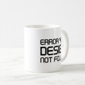 Mug Erreur 404 Conception introuvable (Devant droit)