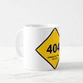 Mug Erreur 404 : Démocratie introuvable (Devant gauche)