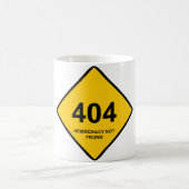 Mug Erreur 404 : Démocratie introuvable (Centre)
