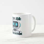 Mug Erreur 404 : Homme introuvable (Devant droit)
