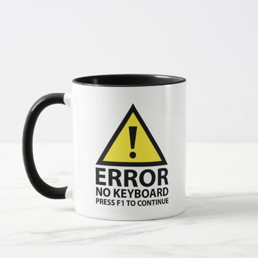 Mug Erreur Aucun Clavier Appuyer Sur F1 Pour Continuer (Gauche)