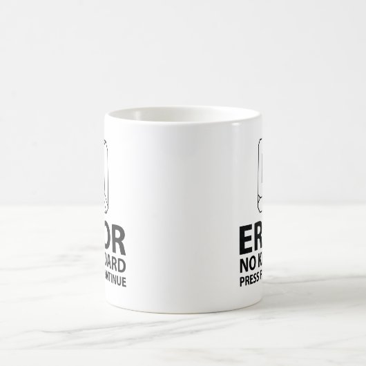 Mug Erreur Aucun Clavier Appuyer Sur F1 Pour Continuer (Centre)
