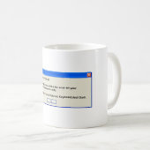 Mug Erreur bloquante de PEBKAC (Devant droit)