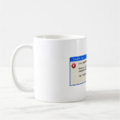 Mug Erreur bloquante de PEBKAC (Gauche)
