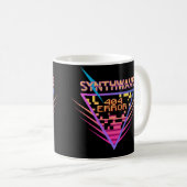Mug Erreur Synthwave 404 (Devant droit)
