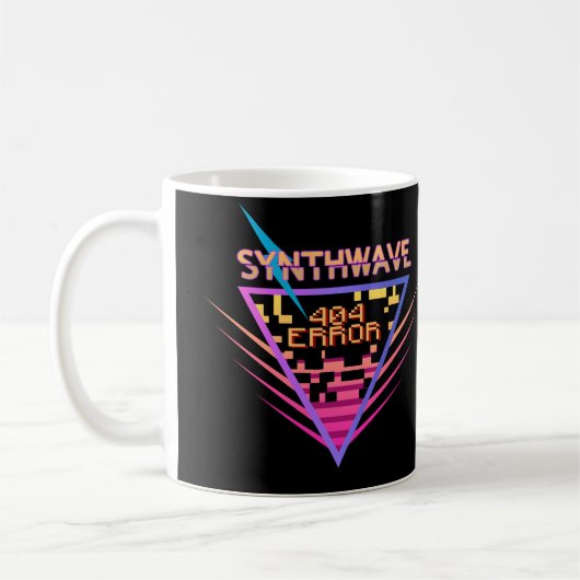 Mug Erreur Synthwave 404 (Gauche)