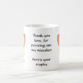 Mug Erreurs de maquillage du matin avant et après le c (Centre)