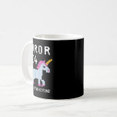 Mug Error 404 Unicorn Costume Found Halloween Programm (Devant gauche)