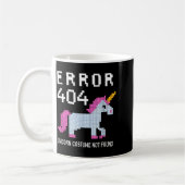 Mug Error 404 Unicorn Costume Found Halloween Programm (Gauche)