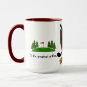 Mug Erskine Clan Badge & Tartan Personnalisé (Gauche)