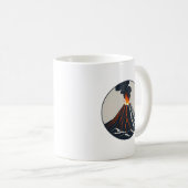 Mug Éruption de l'illustration de l'art moderne du vol (Devant droit)