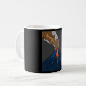 Mug Éruption volcanique Éruption volcanique Lave (Devant gauche)