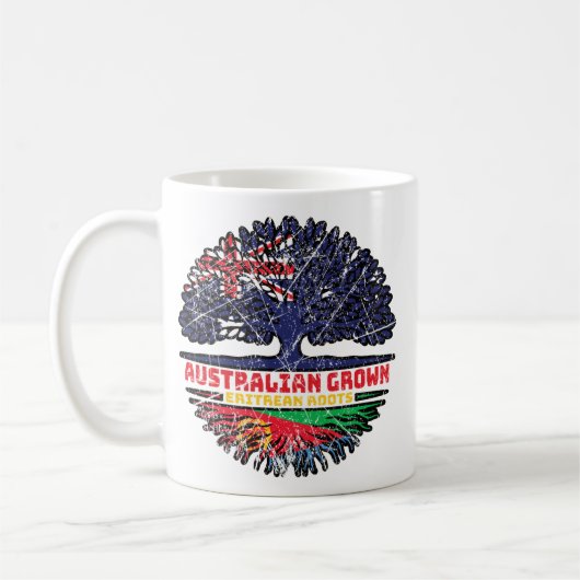 Mug Erythrée Erythrée Australienne Australie Racines d (Gauche)